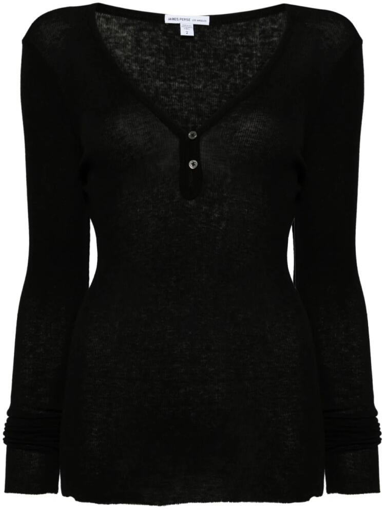 James Perse ribbed sweater - Black Cover