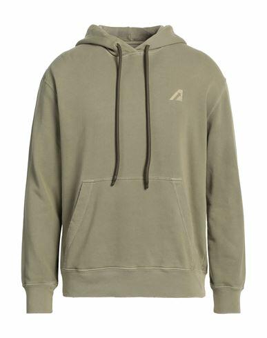 Autry Man Sweatshirt Military green Cotton Cover