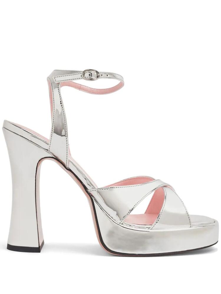 Pīferi Miranda 125mm platform sandals - Grey Cover