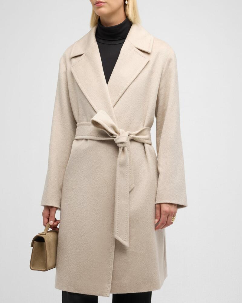 Max Mara Studio Pazzo Wrap-Front Cashmere Coat Cover