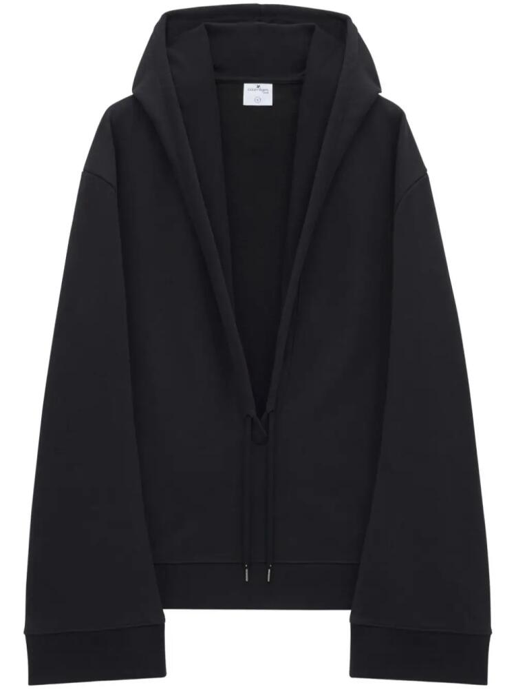 Courrèges Hyperbole cotton hoodie - Black Cover