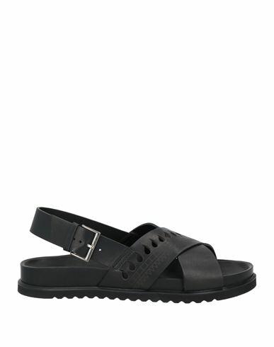 Etro Man Sandals Black Leather Cover