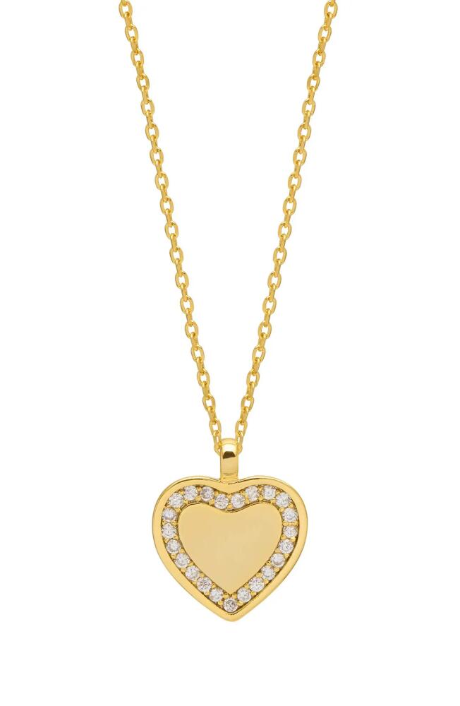 Estella Bartlett Cubic Zirconia Heart Pendant Necklace in Gold Cover