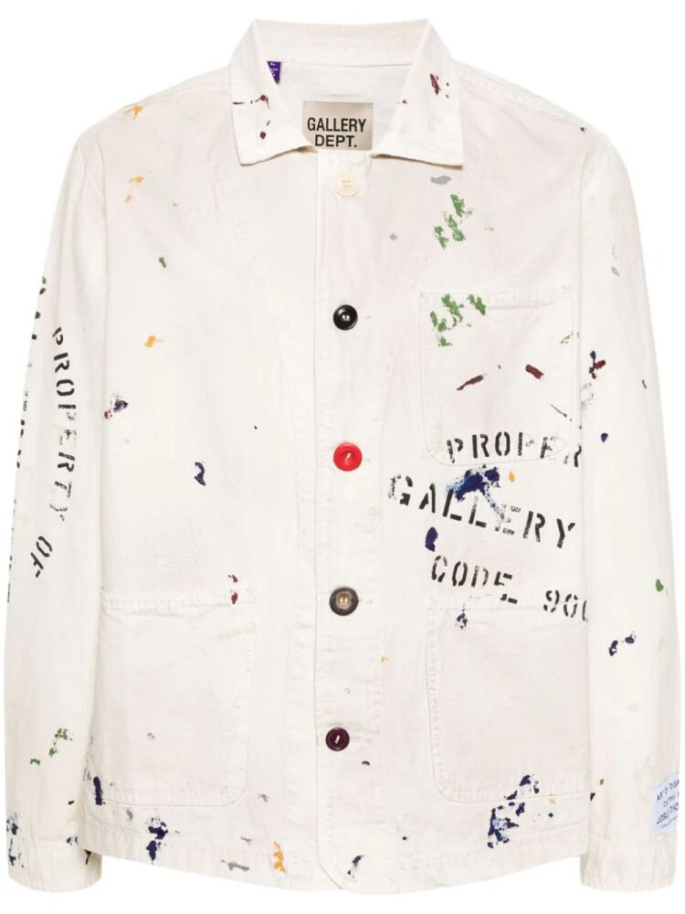 GALLERY DEPT. all-over paint-splatter jacket - Neutrals Cover