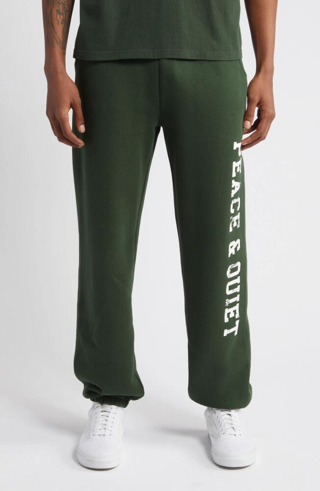 Museum of Peace & Quiet P. E. Sweatpants in Forest Cover