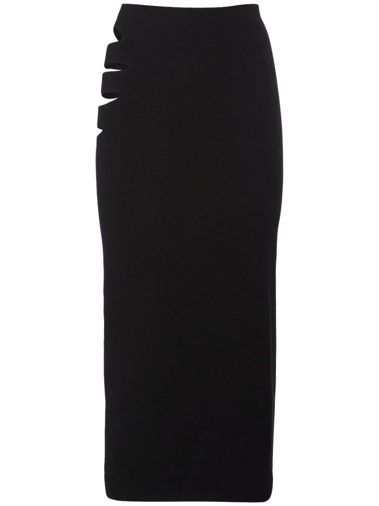 ALESSANDRO VIGILANTE Viscose Blend Knit Midi Skirt Cover