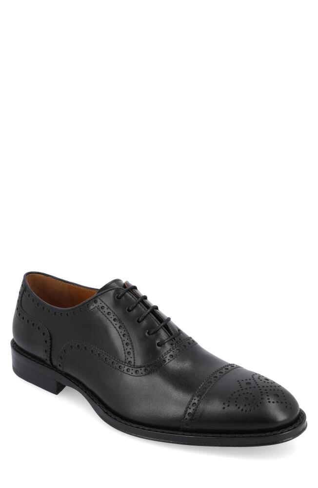 TAFT Noah Cap Toe Oxford in Black Cover