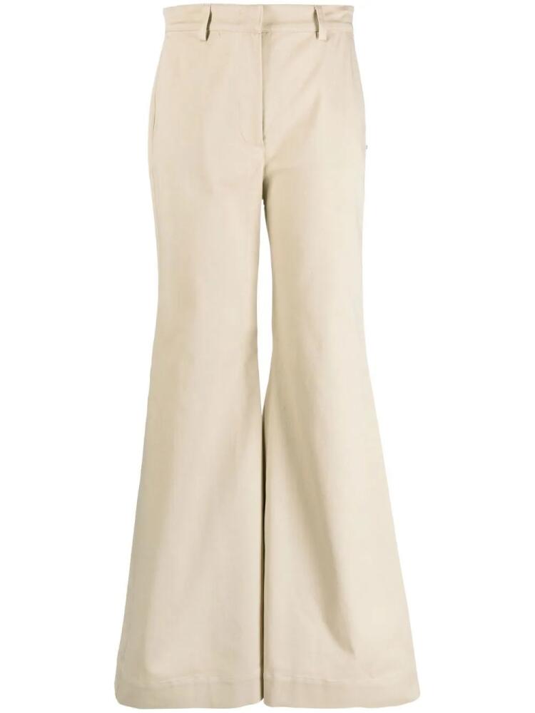 Sportmax Bernini flared high-waisted trousers - Neutrals Cover