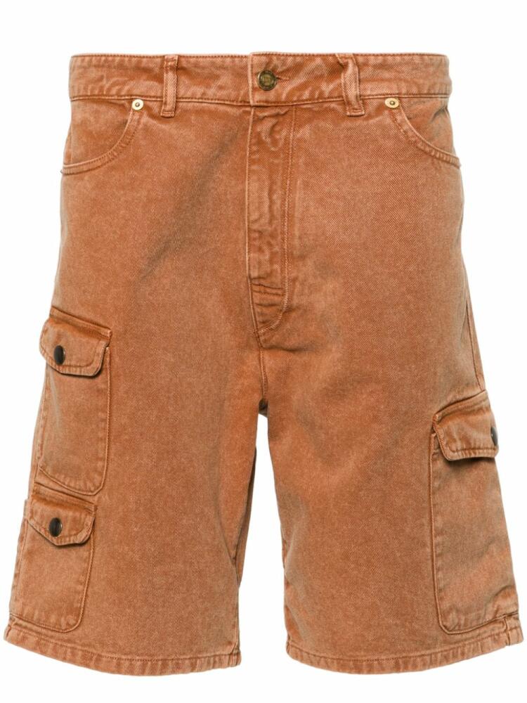 ERL denim cargo shorts - Brown Cover