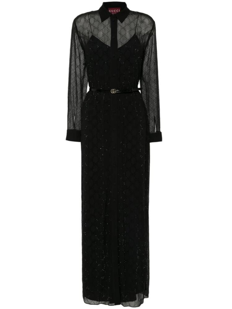 Gucci GG monogram maxi dress - Black Cover