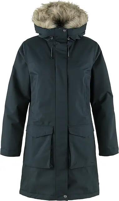 Fjallraven Nuuk Lite Parka (Dark Navy) Women's Clothing Cover