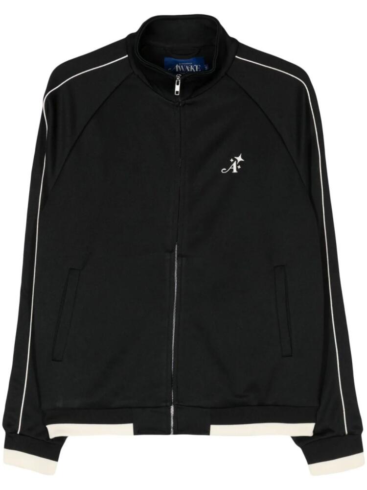 Awake NY piped-trim zip-up track jacket - Black Cover