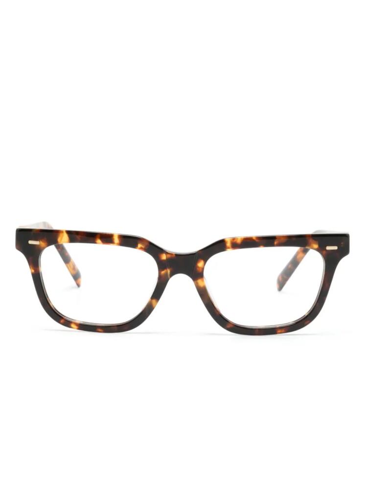 Miu Miu Eyewear tortoiseshell rectangle-frame glasses - Brown Cover