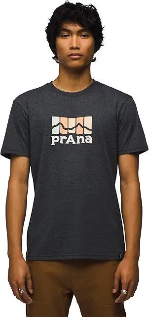 Prana Prana Mountain Light Short Sleeve Tee Standard Fit (Charcoal Heather 2.0) Men's Clothing Cover