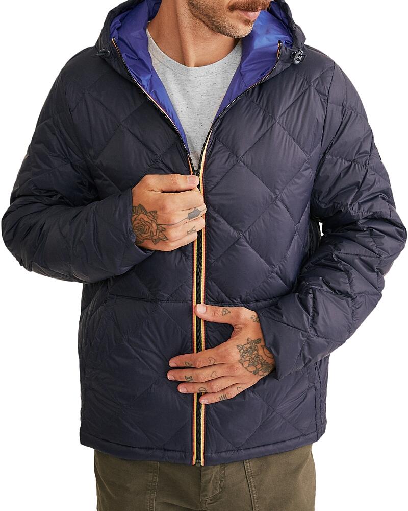 Marine Layer Midweight Quilted Zip Front Hooded Jacket Cover