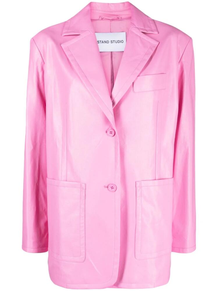 STAND STUDIO Keeva double-breasted blazer - Pink Cover