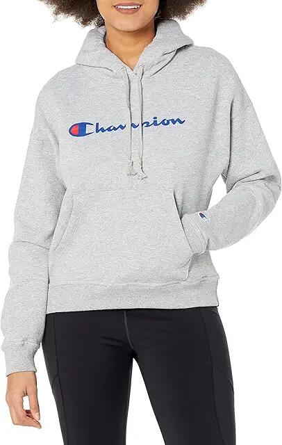 Champion Powerblend(r) Relaxed Hoodie (Oxford Gray) Women's Clothing Cover