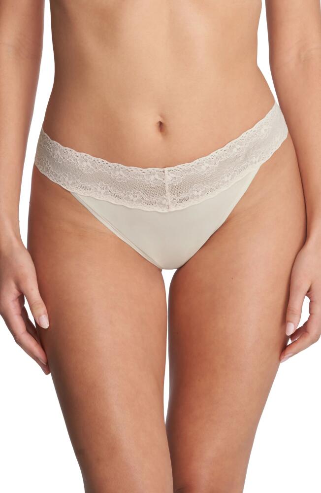 Natori Bliss Perfection Thong in Linen Cover