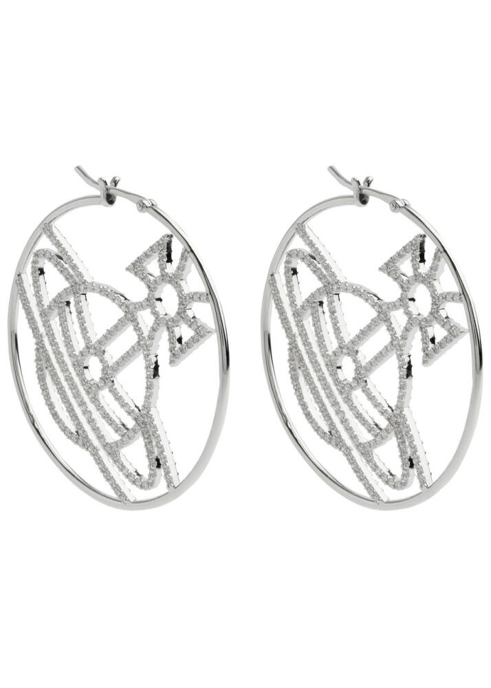 Vivienne Westwood Eloisa Orb-embellished Hoop Earrings - Silver Cover