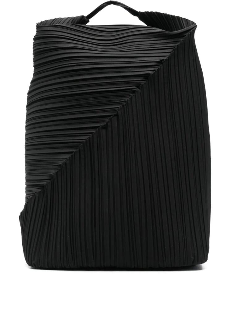 Pleats Please Issey Miyake Diagonal Pleats backpack - Black Cover