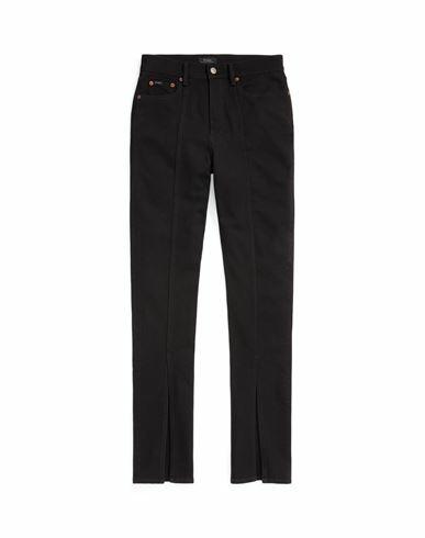 Polo Ralph Lauren Woman Jeans Black Cotton, Polyester, Elastane Cover