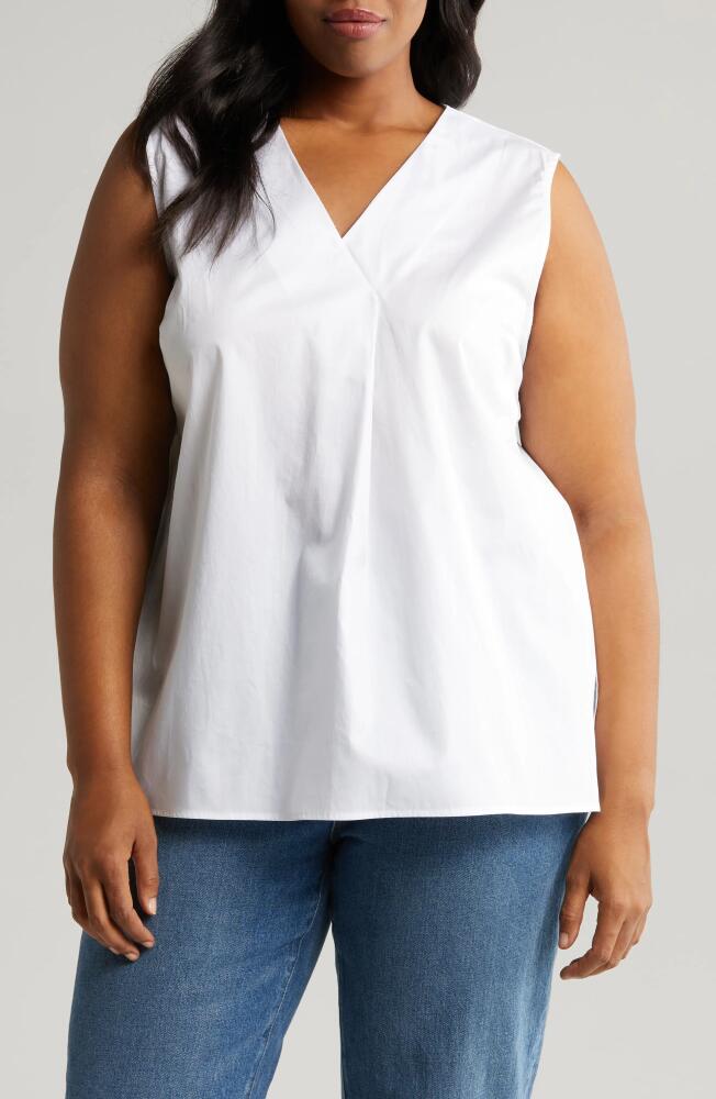 HARSHMAN Aria Cotton Tank in White Cover