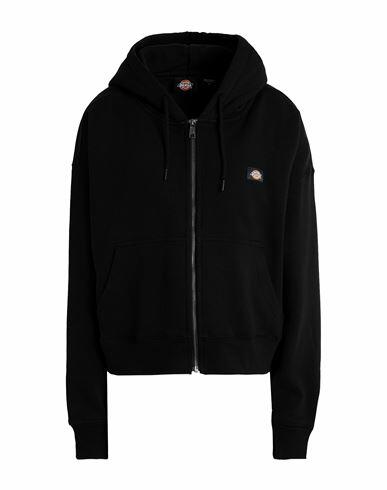 Dickies Woman Sweatshirt Black Cotton, Polyester Cover