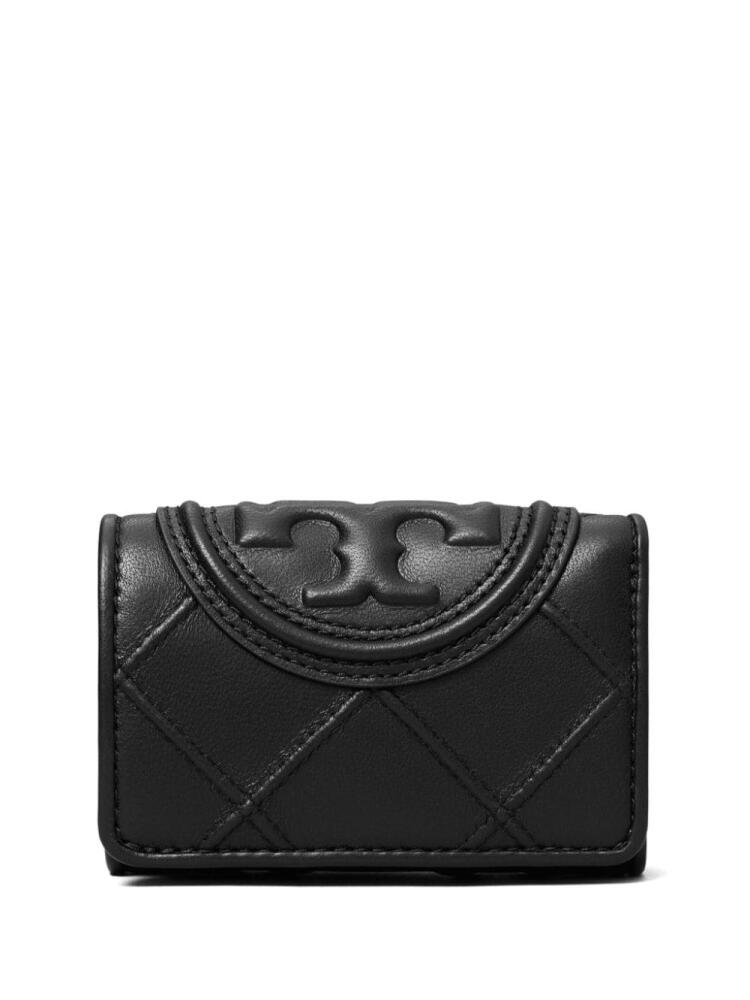 Tory Burch tri-fold leather wallet - Black Cover