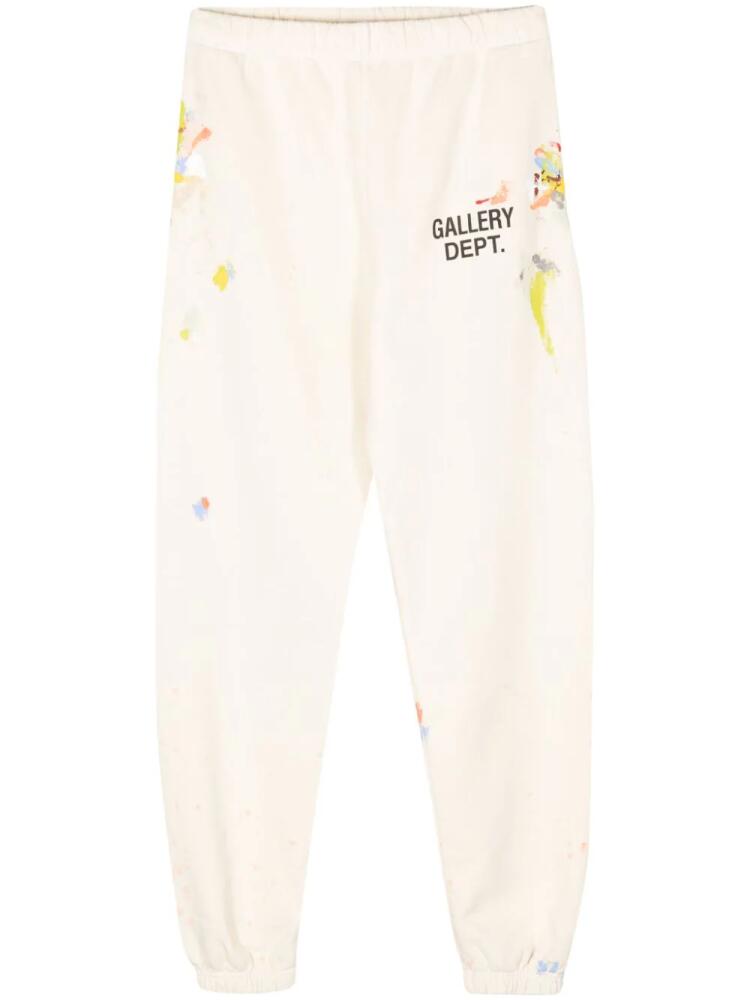 GALLERY DEPT. GD logo hand-painted track pants - Neutrals Cover