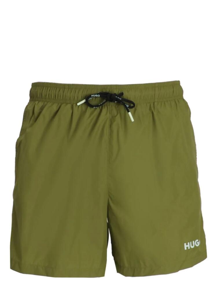 HUGO Haiti swim shorts - Green Cover