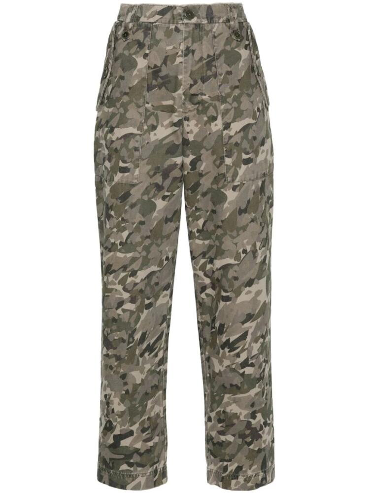 Zadig&Voltaire camouflage-print cotton trousers - Green Cover