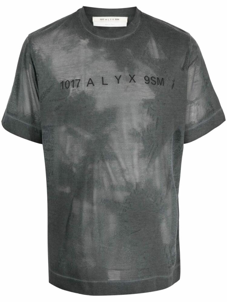 1017 ALYX 9SM graphic-print cotton-blend T-Shirt - Black Cover