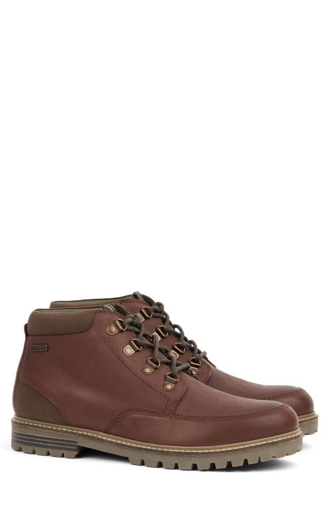 Barbour Fenton Moc Toe Boot in Teak Cover