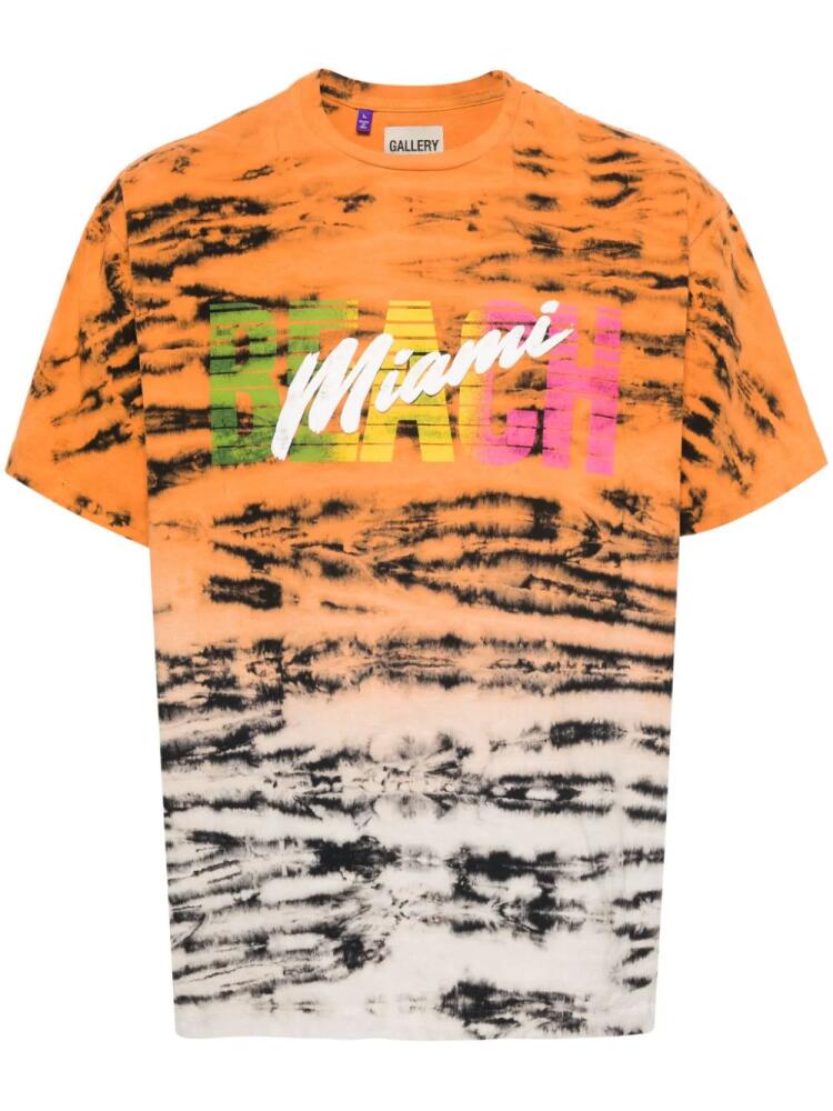 GALLERY DEPT. Miami Beach tiger-print T-shirt - Orange Cover