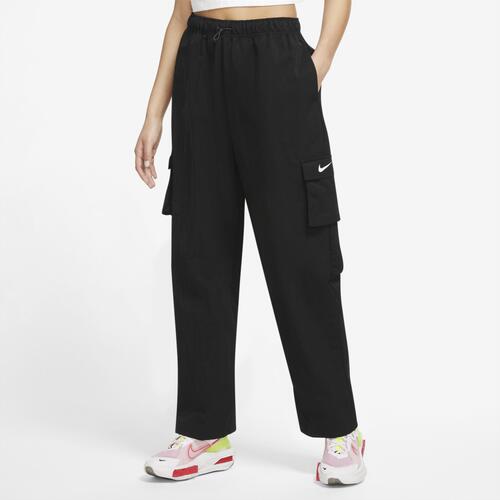 Nike Essential Woven HR Cargo Pants - Womens White/Black Cover