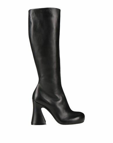 Marni Woman Boot Black Soft Leather Cover