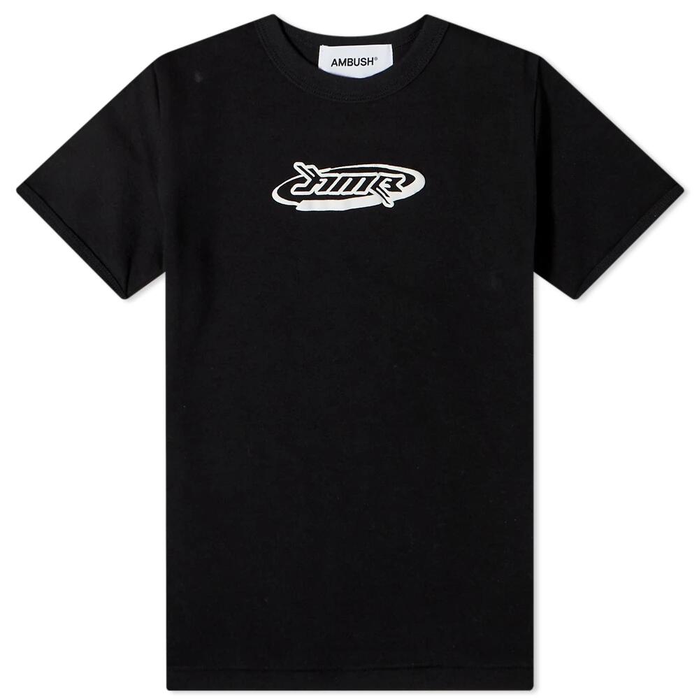 Ambush Women's Fitted Graphic Logo T-Shirt in Black Cover