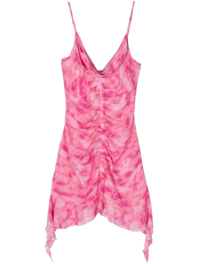 MISBHV tie-dye chiffon minidress - Pink Cover