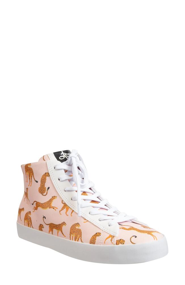 OTBT Hologram Print Sneaker in Cheetah Leather Cover