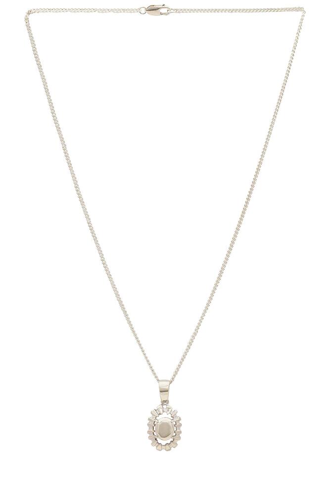 Martine Ali 925 Silver Henri Stone Necklace in Metallic Silver Cover