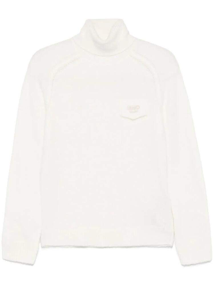 LIU JO embroidered-logo sweater - White Cover