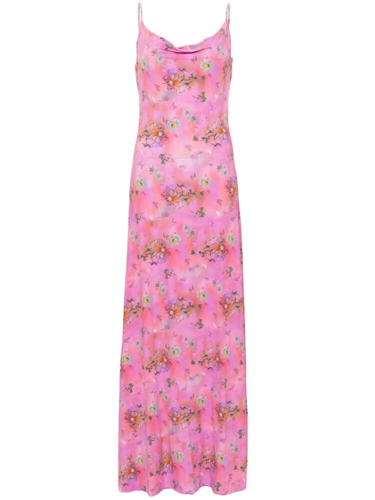 Margherita MACCAPANI Ita floral-print maxi dress - Pink Cover