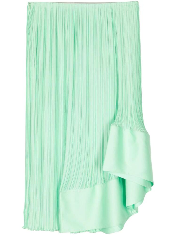 Lanvin asymmetric pleated skirt - Green Cover