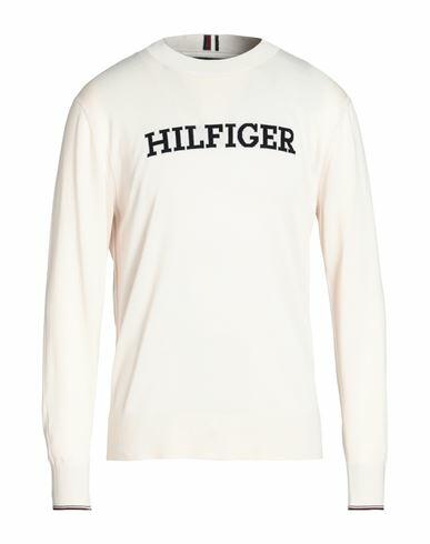 Tommy Hilfiger Man Sweater Cream Cotton Cover