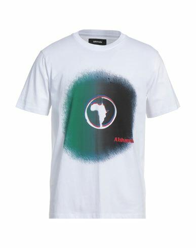 Ahluwalia Man T-shirt White Cotton Cover