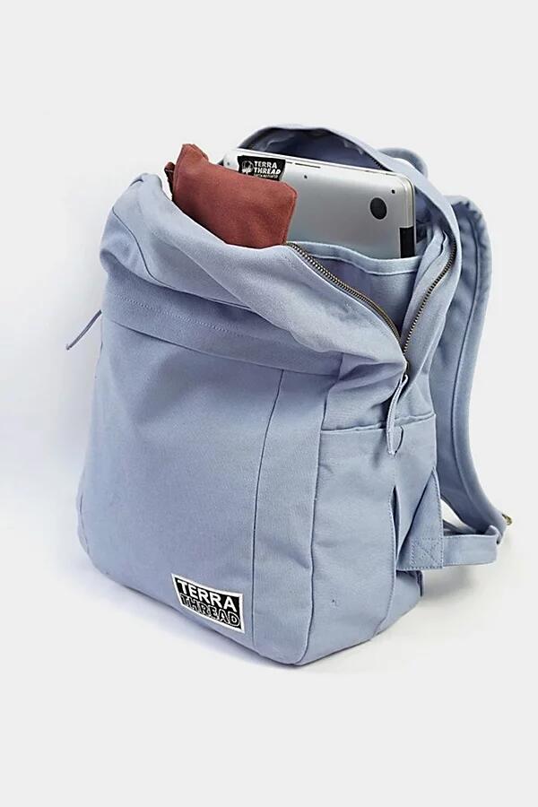 Terra Thread Organic Cotton Canvas Backpack in Lavender Cover