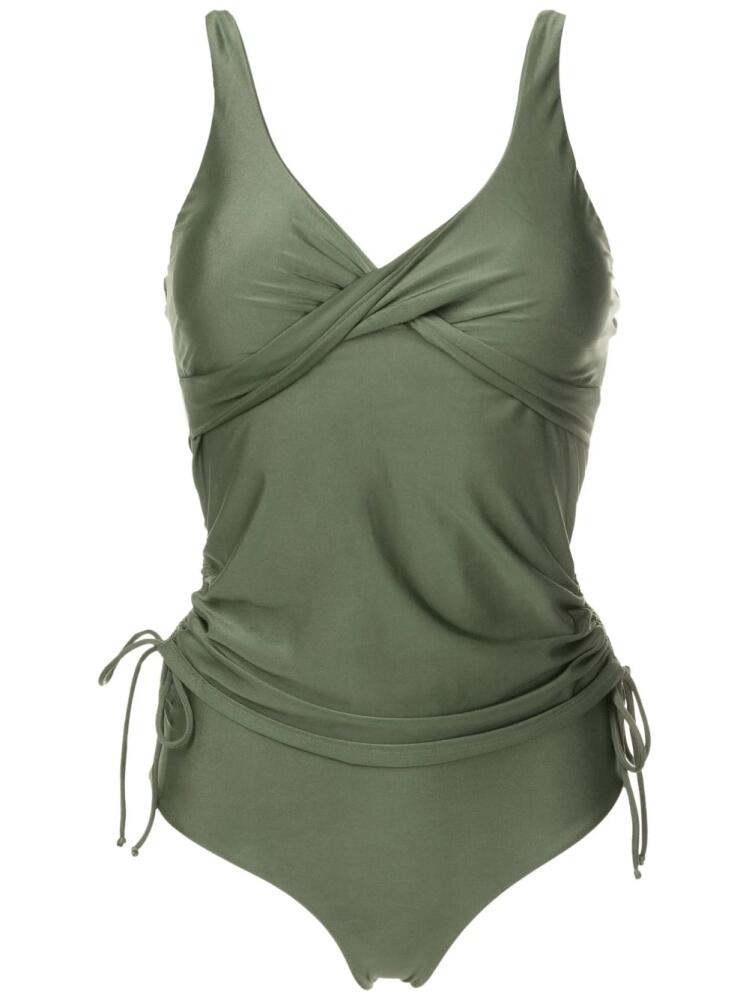 Lygia & Nanny Bruma twisted ruched tankini - Green Cover