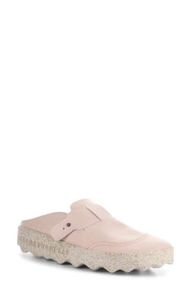 Asportuguesas by Fly London Cole Clog in Rose Eco Faux Leather Cover