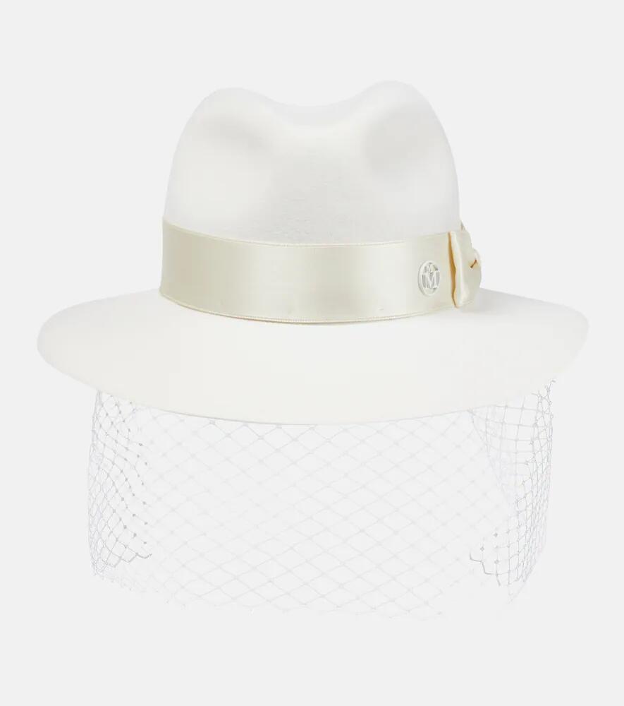 Maison Michel Bridal Henrietta wool felt fedora Cover