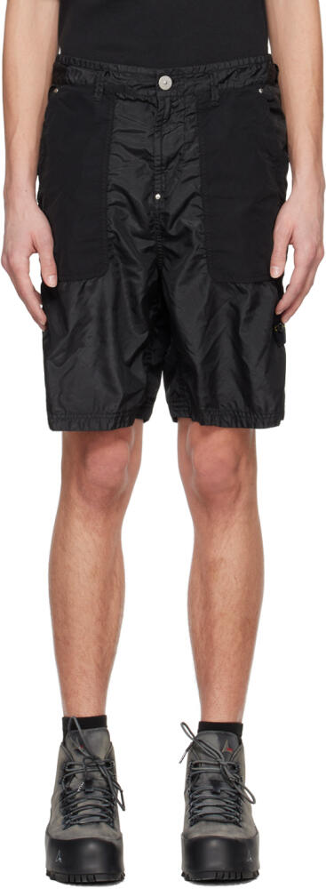 Stone Island Black Patch Shorts Cover